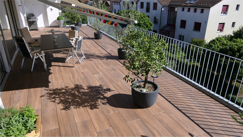 Terrassen-Platten - Holzoptik
